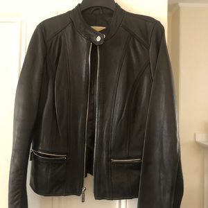 Like new Michael Kors black leather jacket